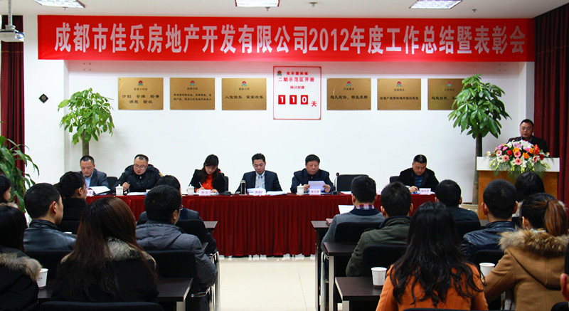 j9数字站成都公司2012年度总结表扬会